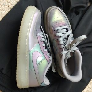Reflective Holographic Nike Air Force Ones